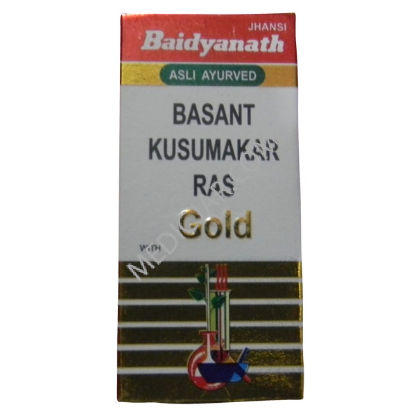 Baidyanath Basant Kusumakar Ras With Gold 10 Tabs 